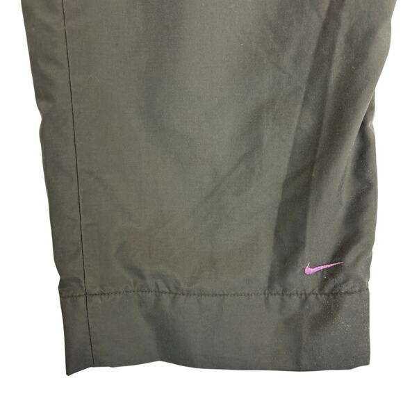 Vintage Y2K Nike Windbreaker Track Pants Youth Large 14 Gray Pink Silver Tag Zip - Picture 3 of 12